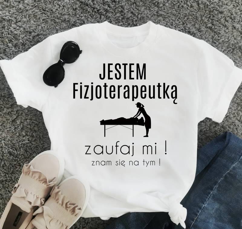 koszulka dla fizjoterapeutki, prezent dla Fizjoterapeutki