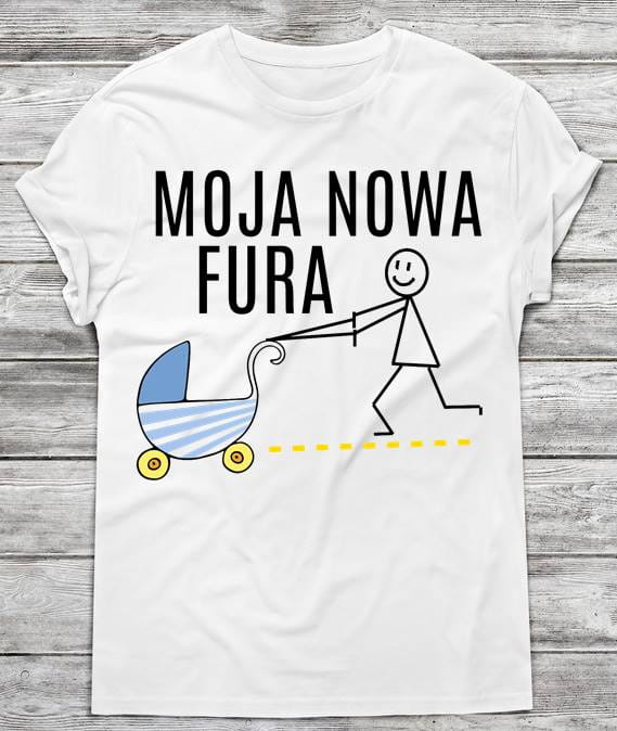 koszulka dla młodego taty, koszulka dla przyszłego taty, prezent na pępkowe