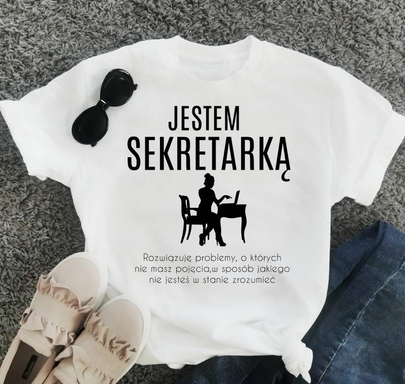 koszulka dla sekretarki, prezent dla sekretarki