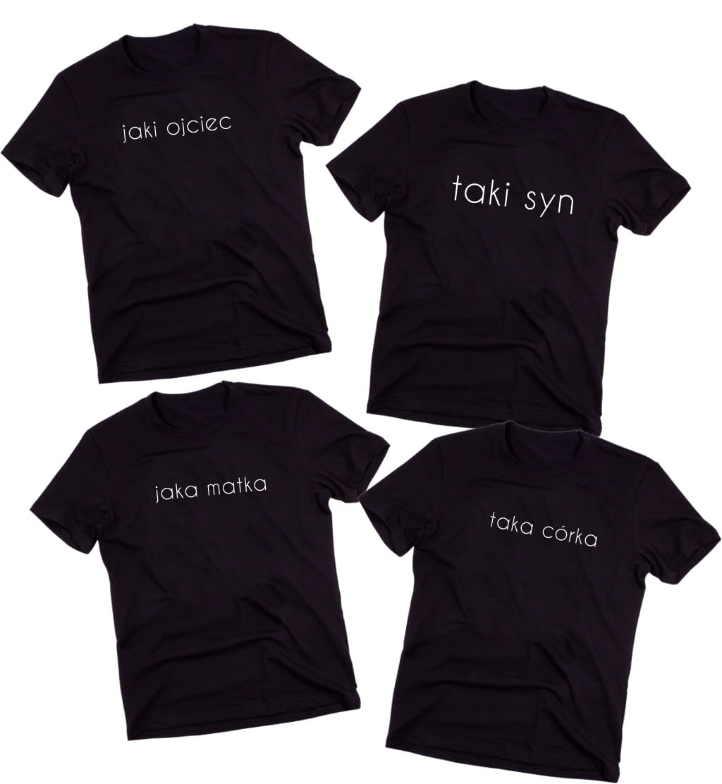 Zestaw koszulek dla rodziny