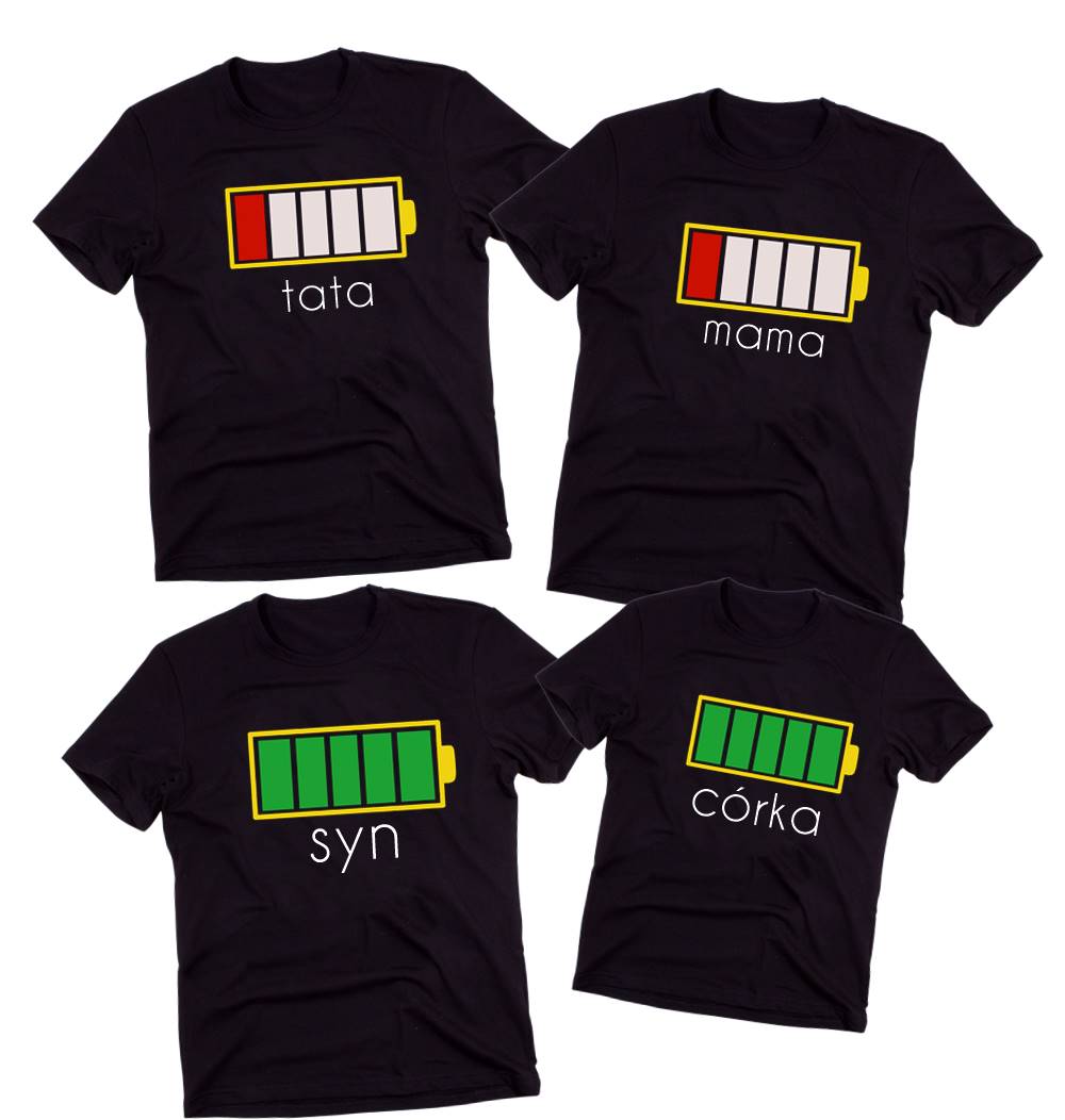 Zestaw koszulek dla rodziny