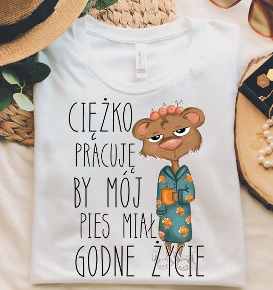 koszulka dla psiary, koszulka dla miłośniczki psów