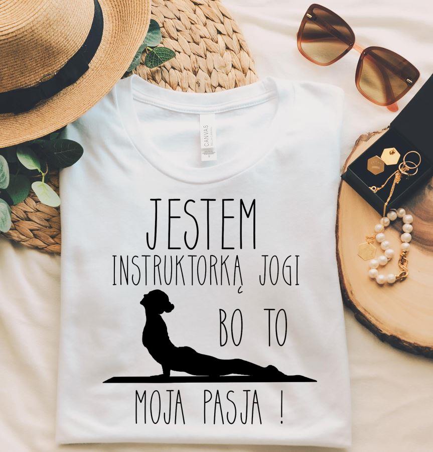 koszulka dla instruktorki jogi