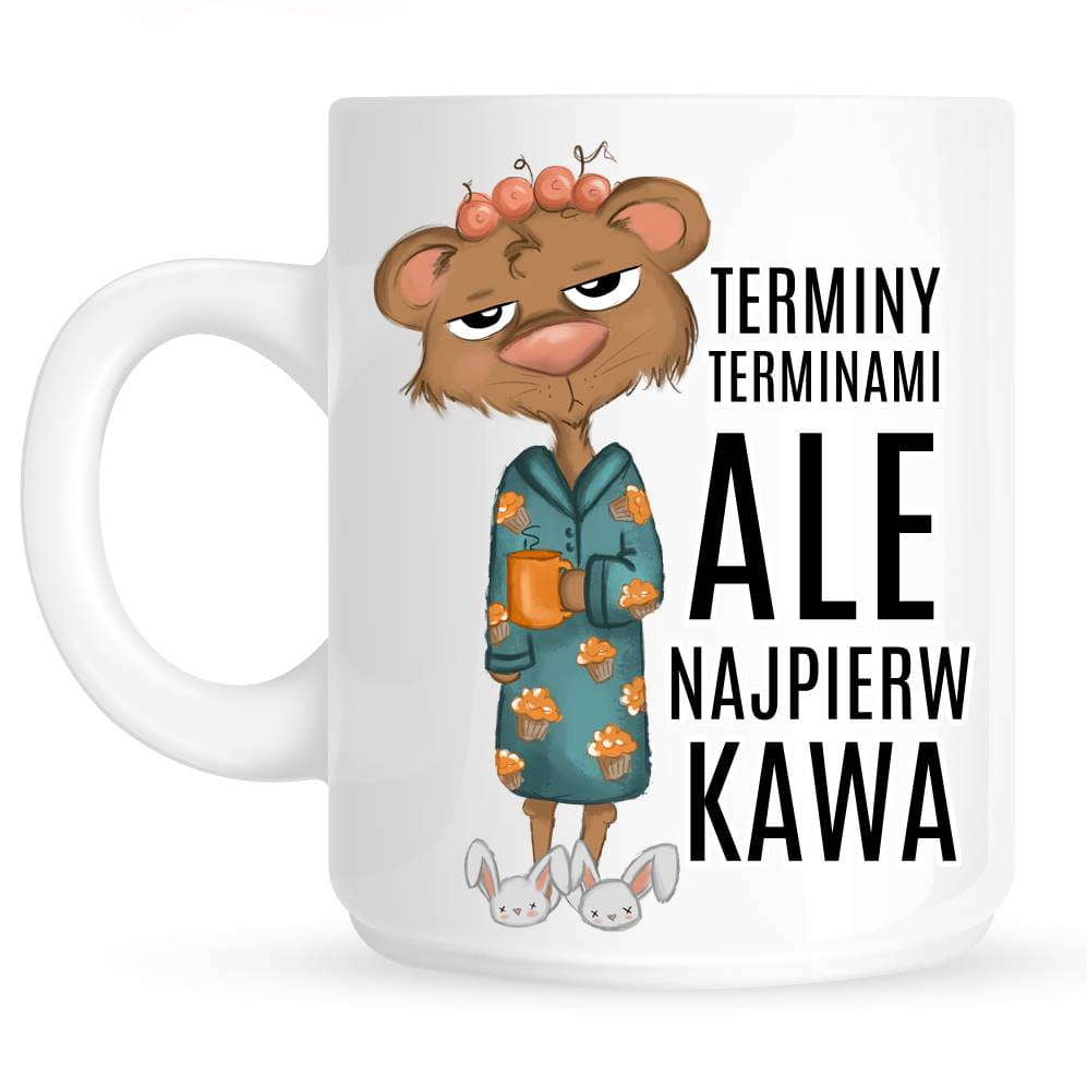 kubek ze śmiesznym napisem