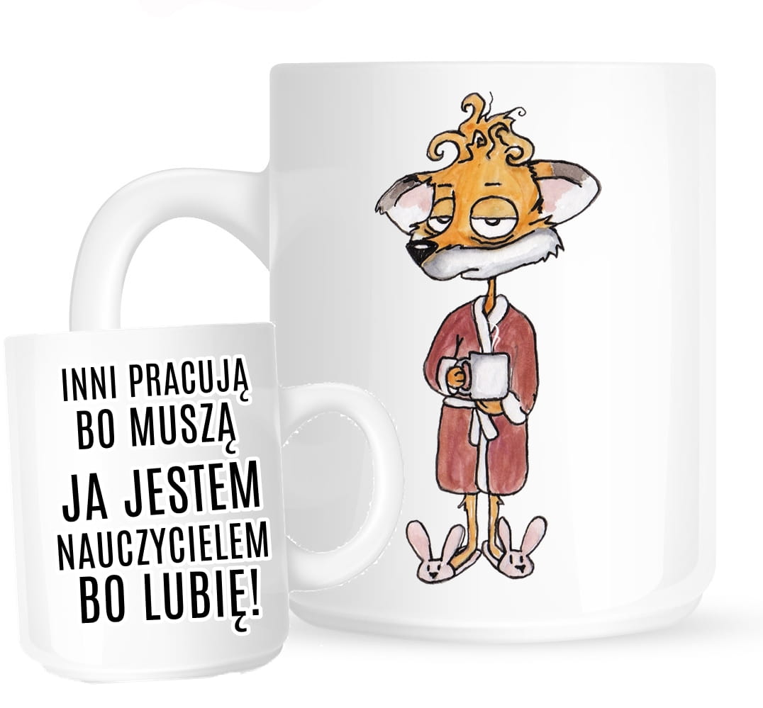 śmieszny kubek dla nauczyciela