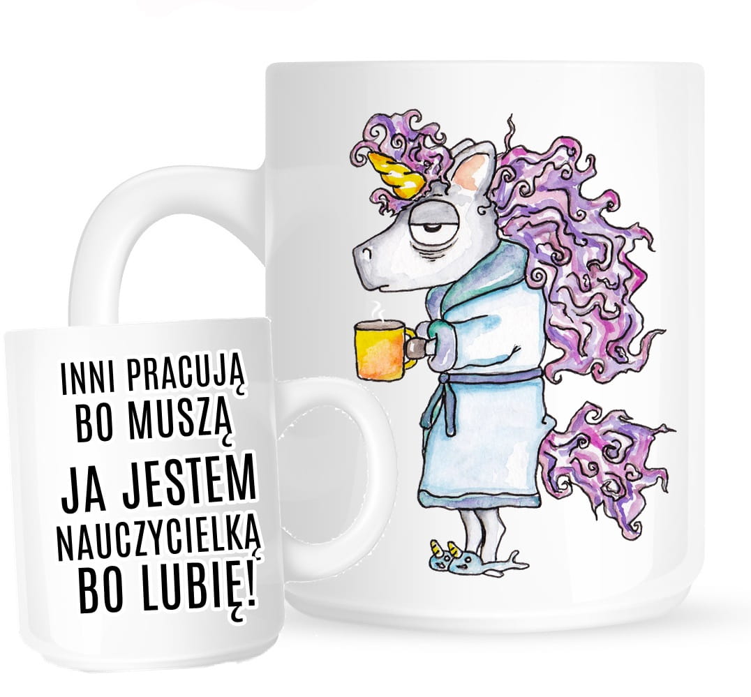 śmieszny kubek dla nauczycielki