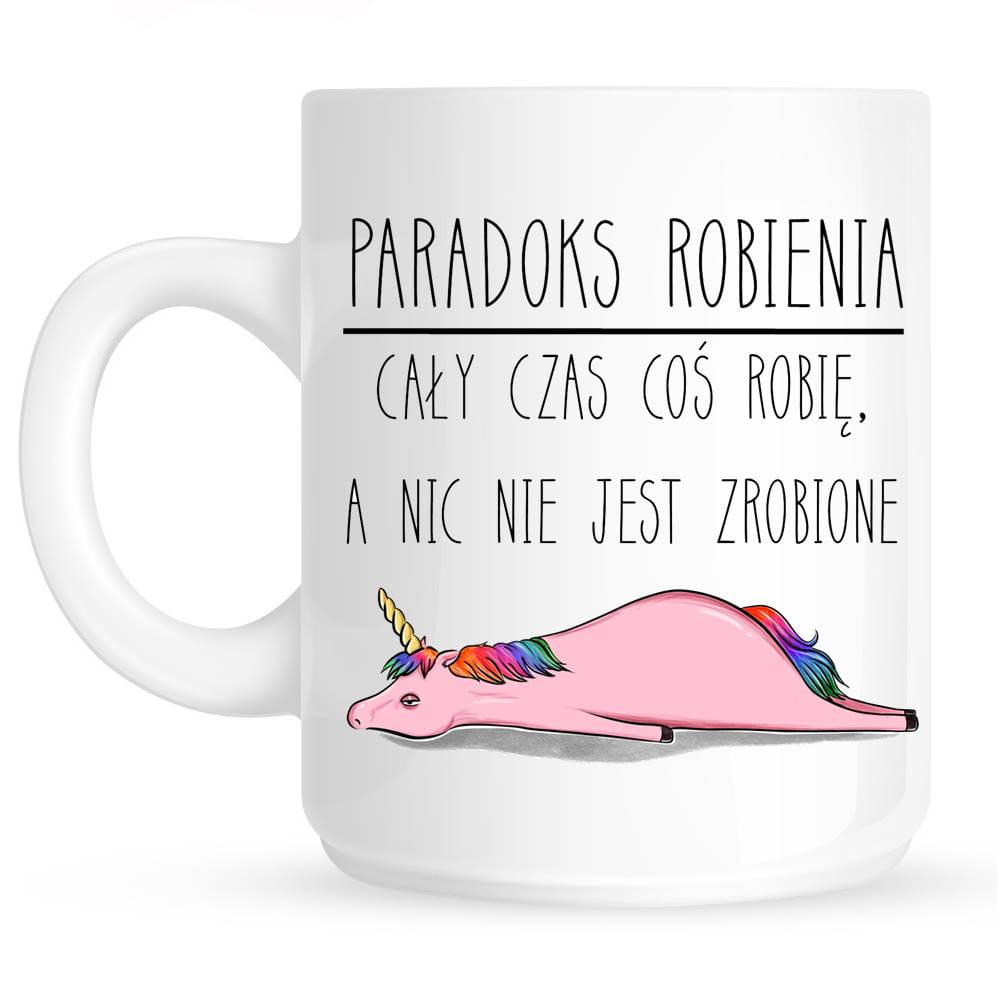 kubek ze śmiesznym napisem