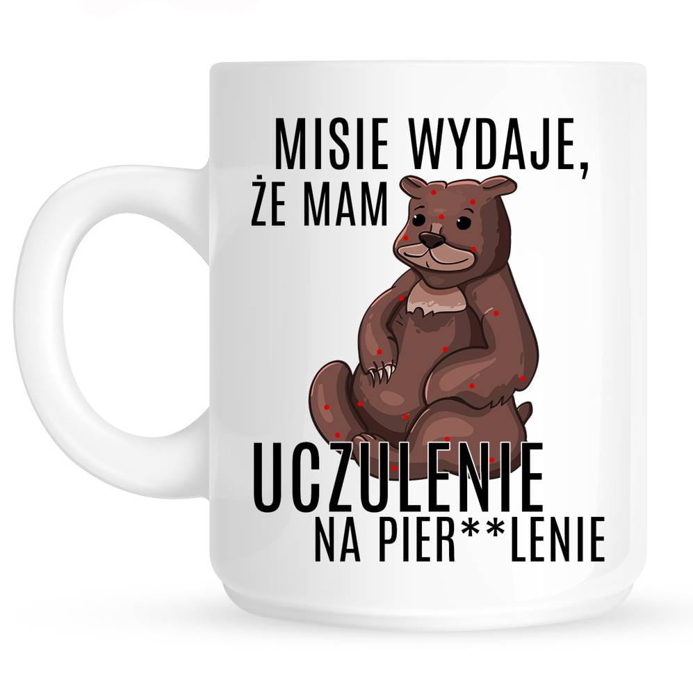 kubek ze śmiesznym napisem