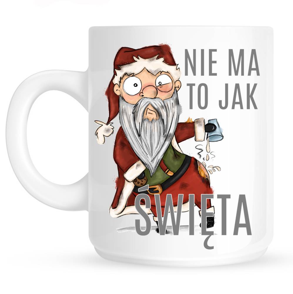 śmieszny świąteczny kubek