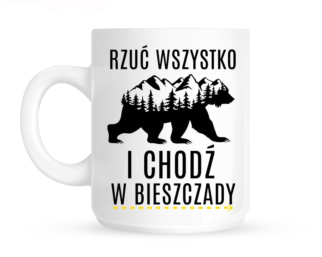 kubek dla bieszczadnika, kubek w Bieszczady, kubek idziemy w góry