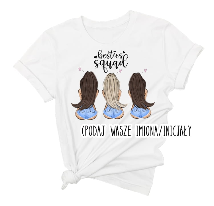 koszulka dla przyjaciółki z trzema dziewczynami