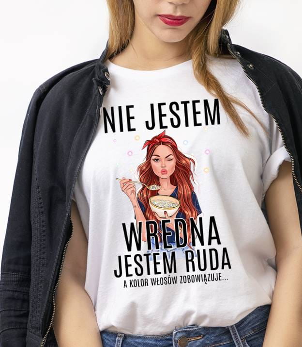 KOSZULKA DLA RUDEJ NA PREZENT