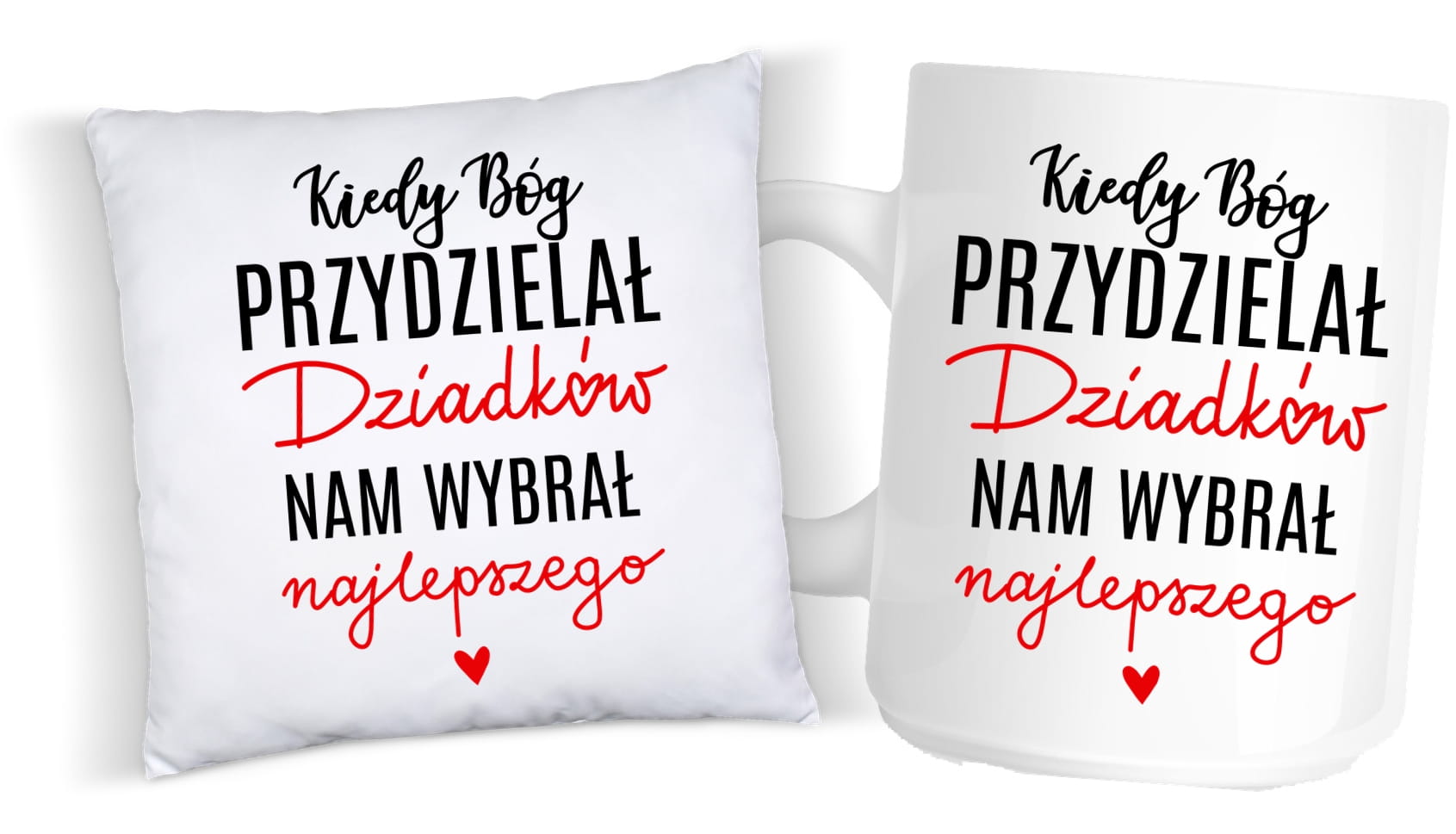 zestaw poduszka plus kubek dla dziadka