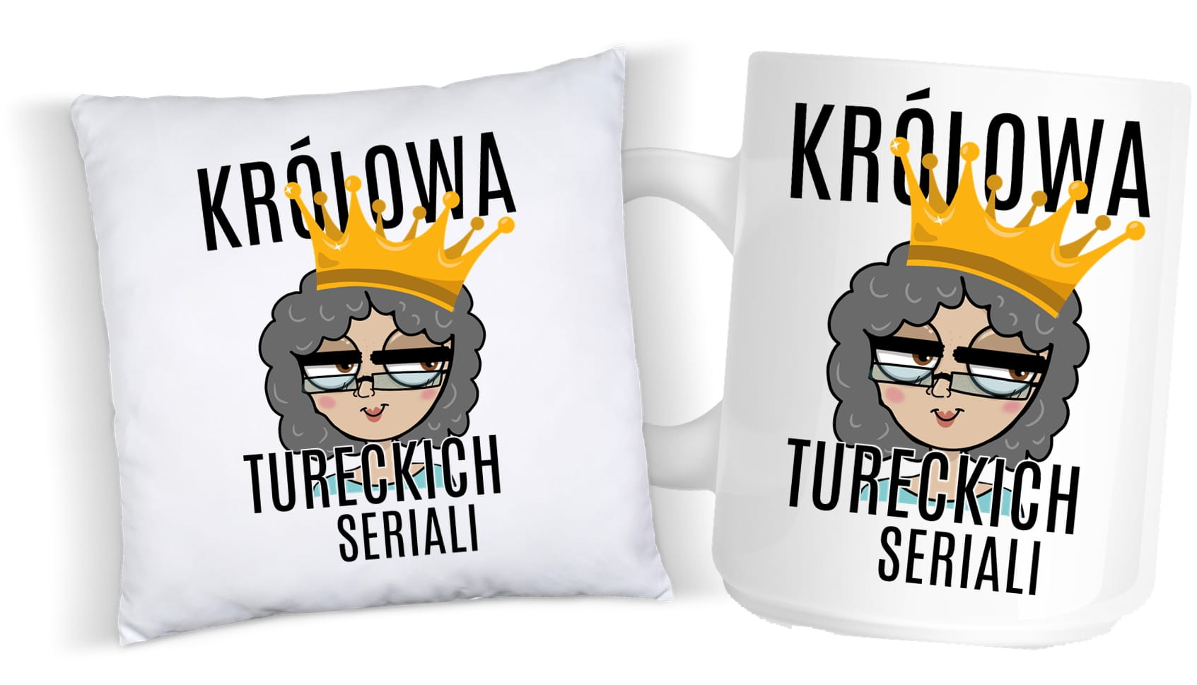 zestaw poduszka plus kubek dla babci