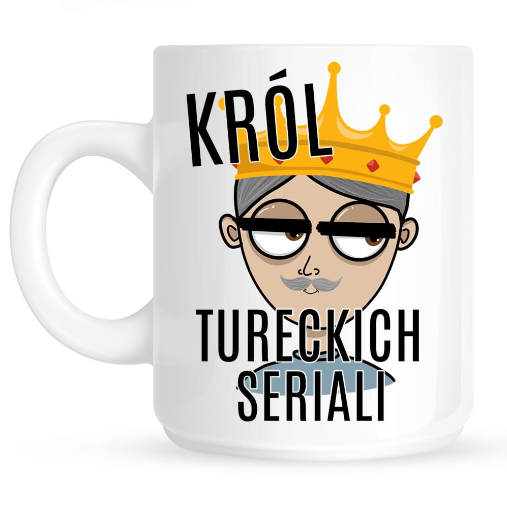 Kubek dla dziadka lubiącego tureckie seriale król tureckich seriali