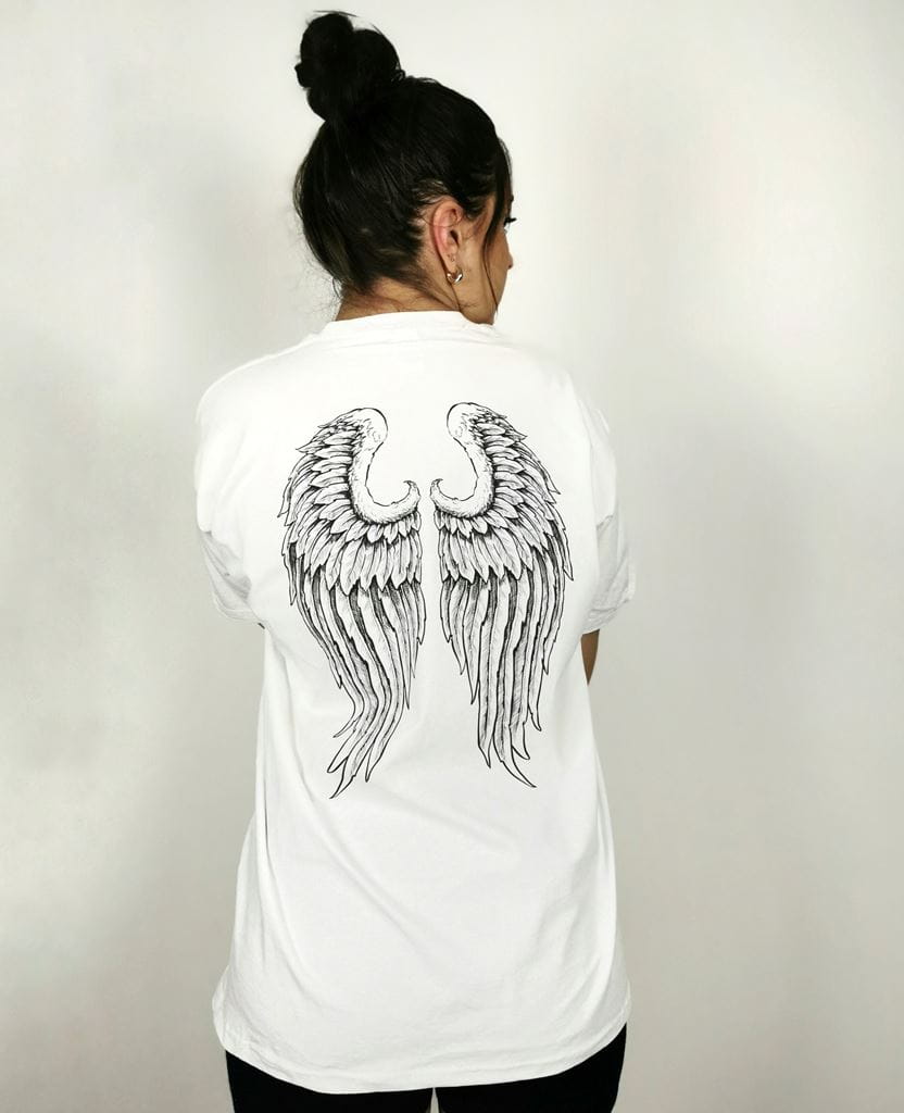 biały t-shirt damski oversize