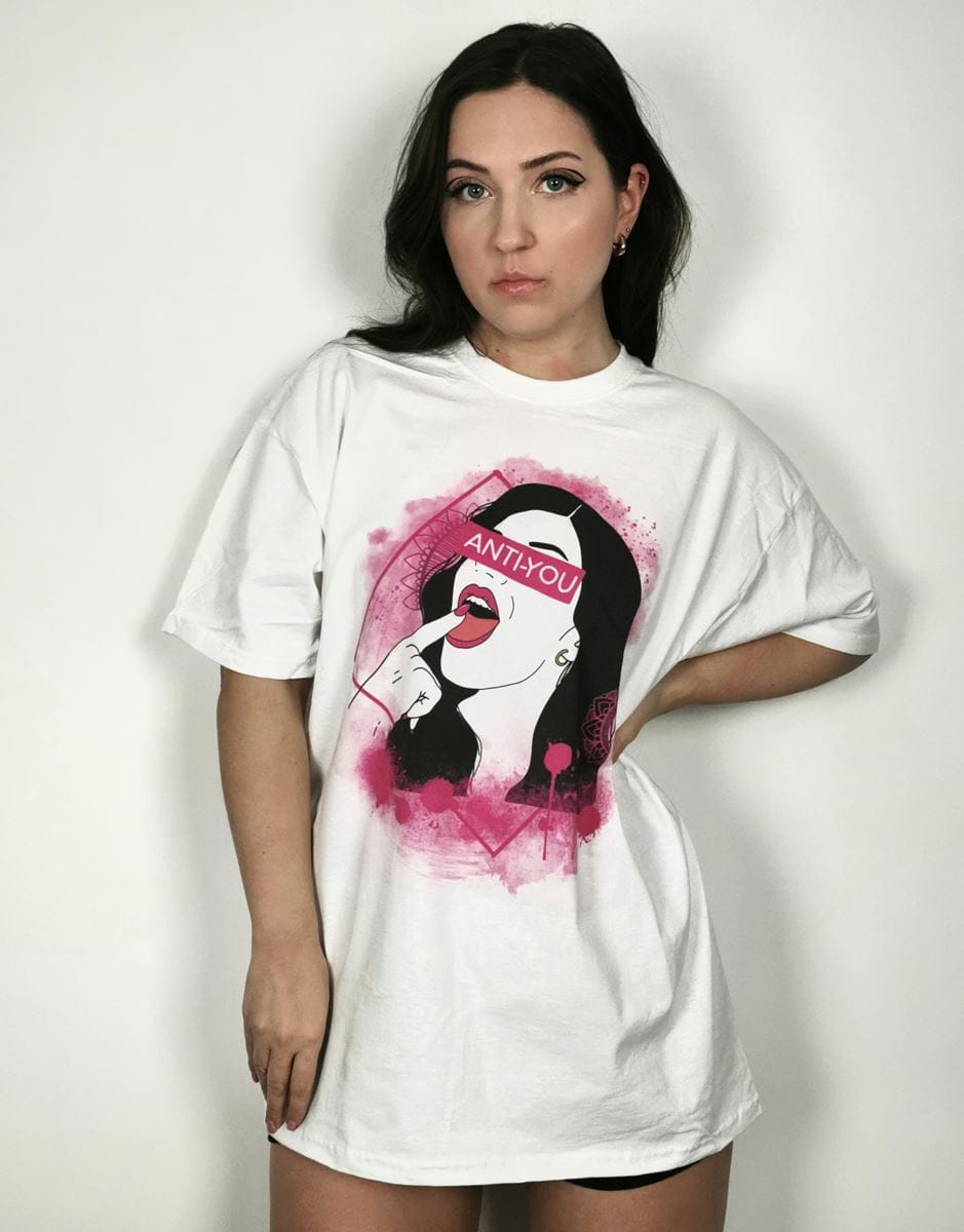 t-shirt oversize damski 90's