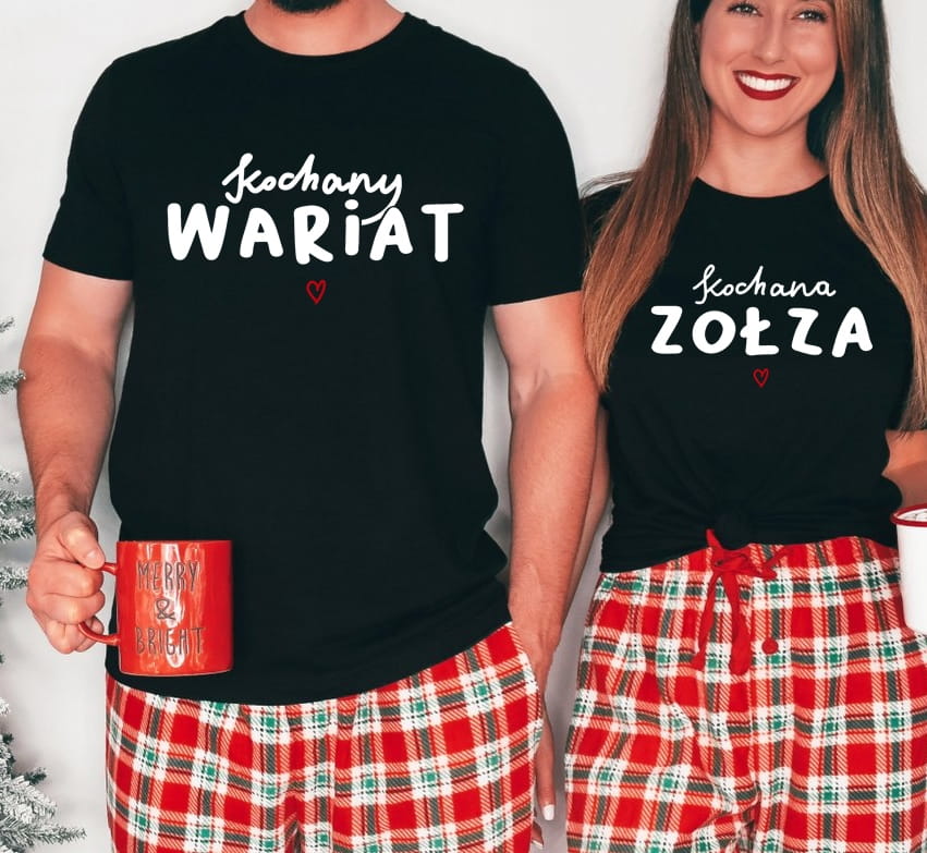 Zestaw dwóch koszulek dla pary KOCHANA ZOŁZA