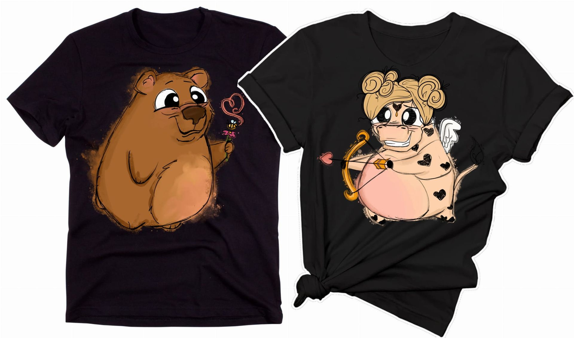 śmieszne koszulki walentynkowe dla pary z blondynką