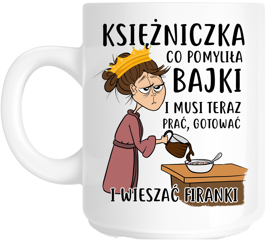 śmieszy kubek na prezent