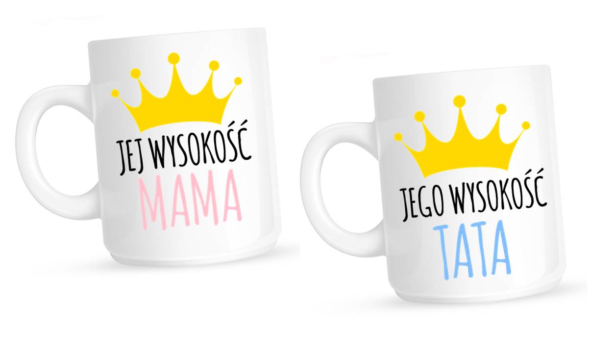 zestaw dwóch kubków dla mamy i taty