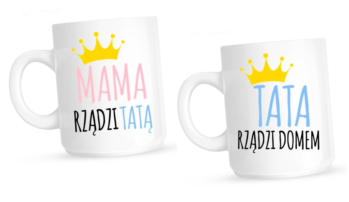 zestaw dwóch kubków dla mamy i taty
