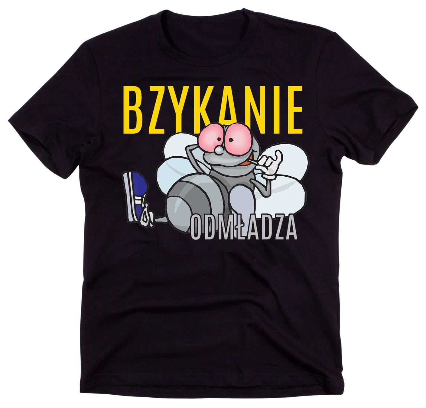 KOSZULKA MĘSKA BZYKANIE ODMŁADZA