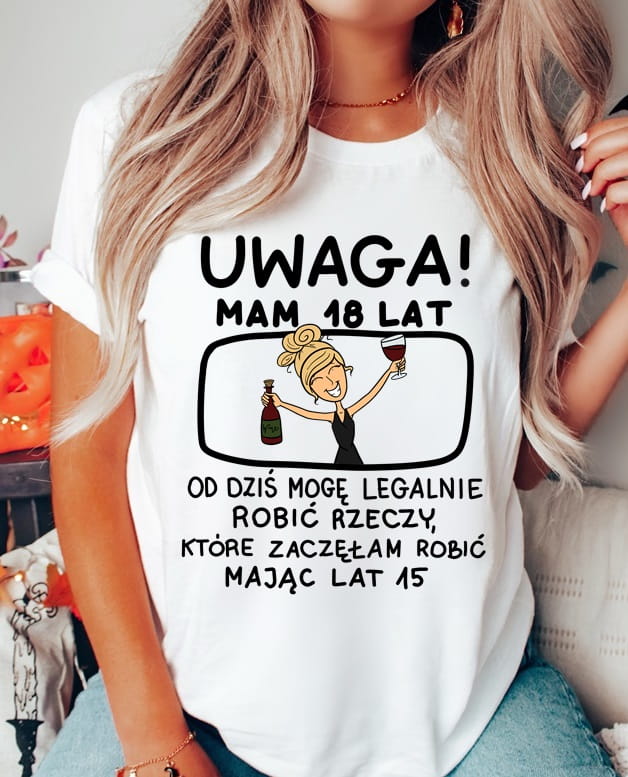 koszulka na 18 urodziny , na osiemnastkę dla koleżanki