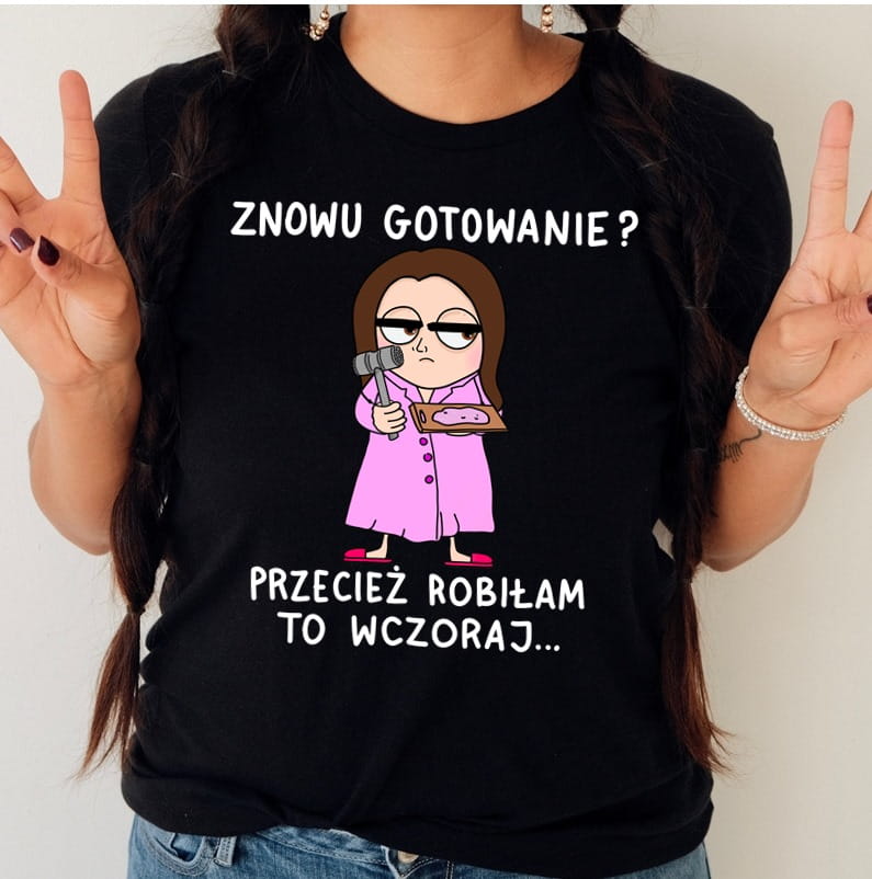 śmieszna koszulka na prezent dla szwagierki, prezent dla siostry bruneta