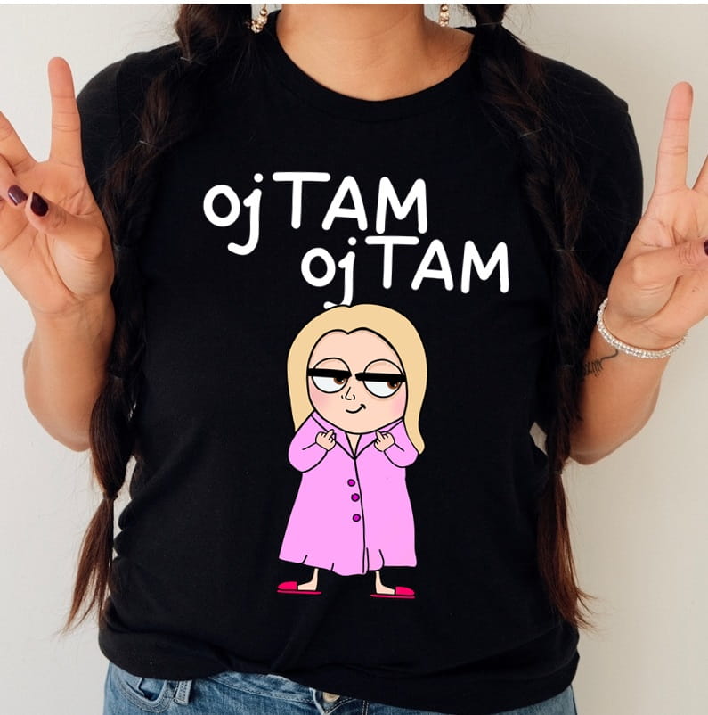 koszulka dla blondynki oj tam oj tam