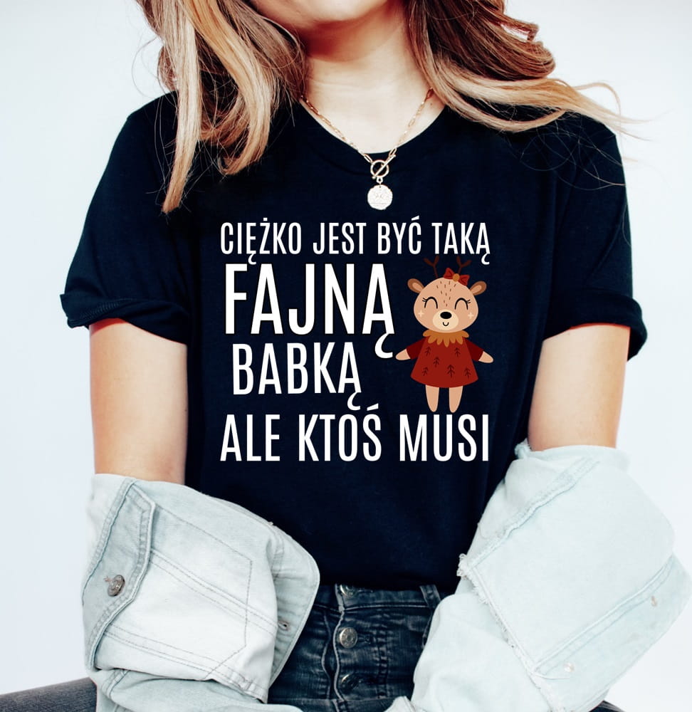 damska koszulka na mikołajki ciężko jest być taką fajną