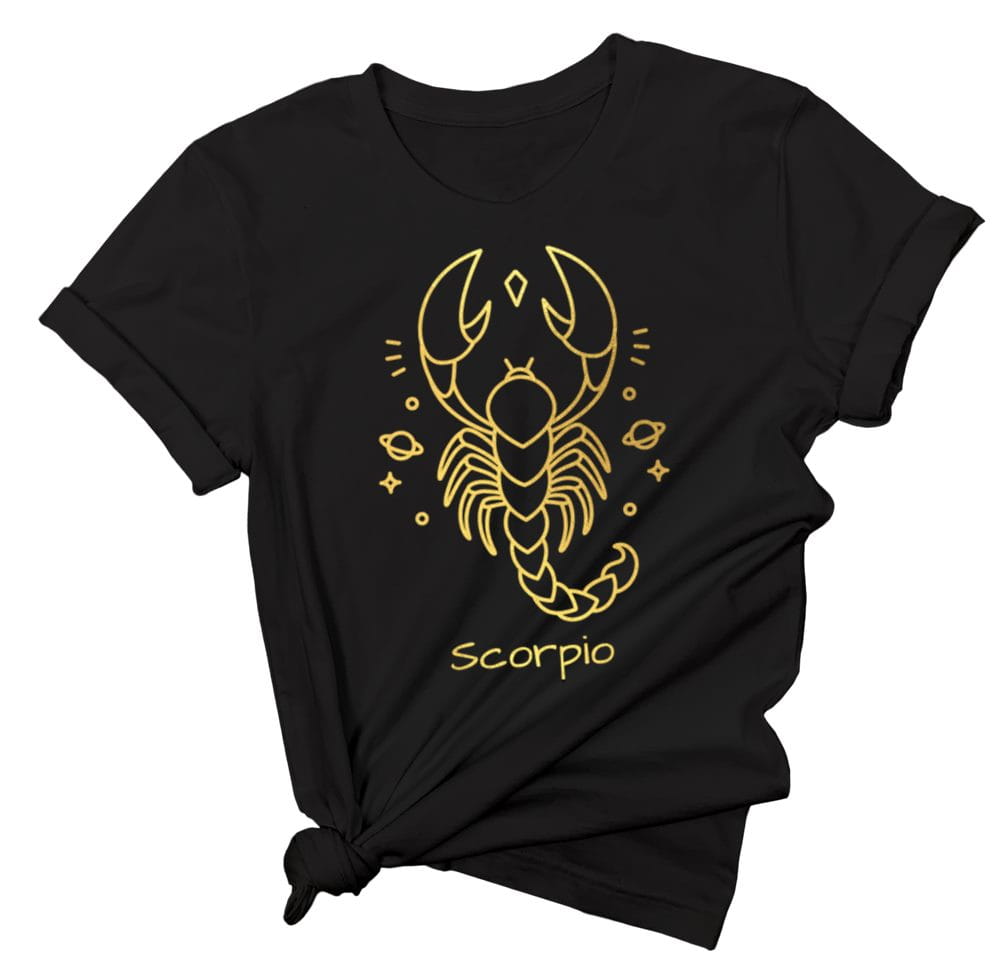 Koszulka ze znakiem zodiaku skorpion, koszulki z zodiakiem