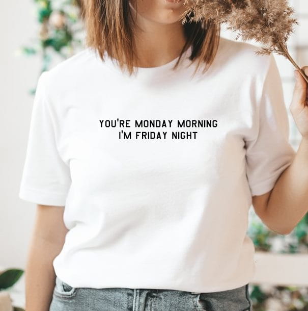 T-shirt damski biały