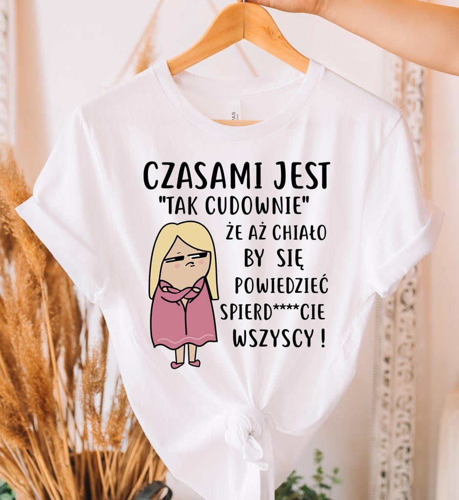 śmieszna damska koszulka