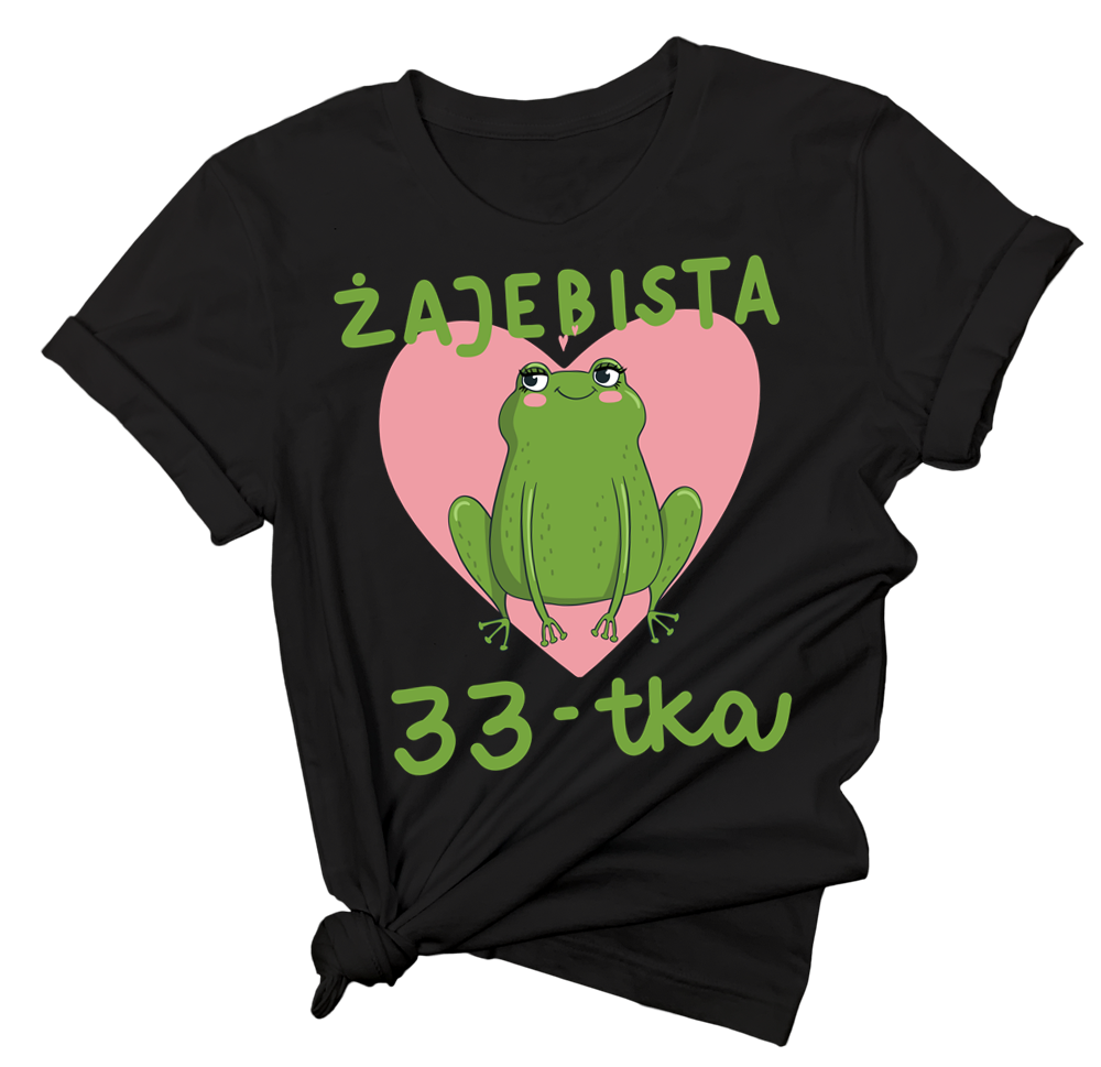 damska koszulka na 33 urodziny