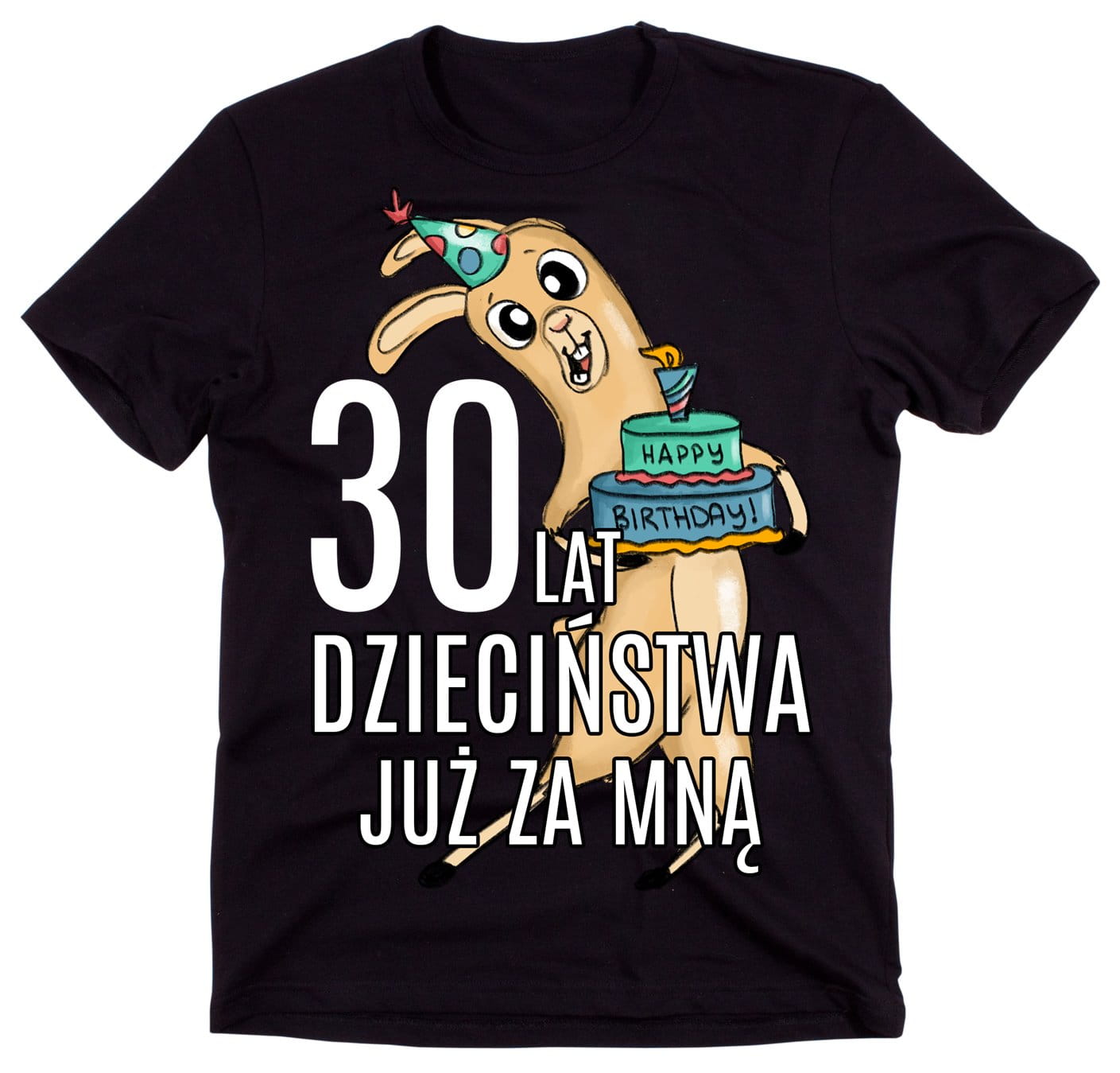 KOSZULKA MĘSKA NA 30 URODZINY - 30 LAT DZIECIŃSTWA JUŻ ZA MNĄ