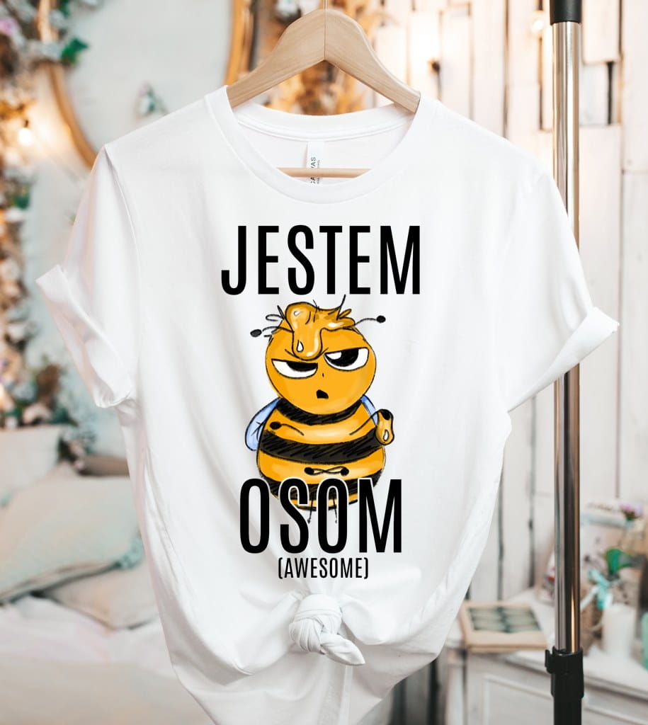 DAMSKA KOSZULKA JESTEM AWESOME , JESTEM OSOM