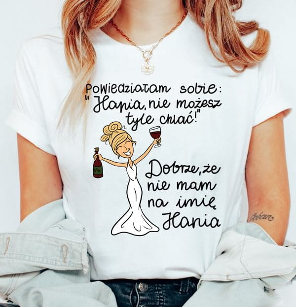 koszulka dla koleżanki na prezent - powiedziała sobie z blondynką