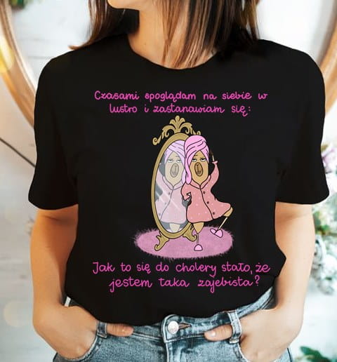 aa damska śmieszna koszulka na prezent