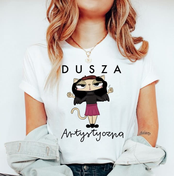 koszulka dla artystki, koszulka dla malarki, koszulka dla pisarki, koszulka dla tancerki