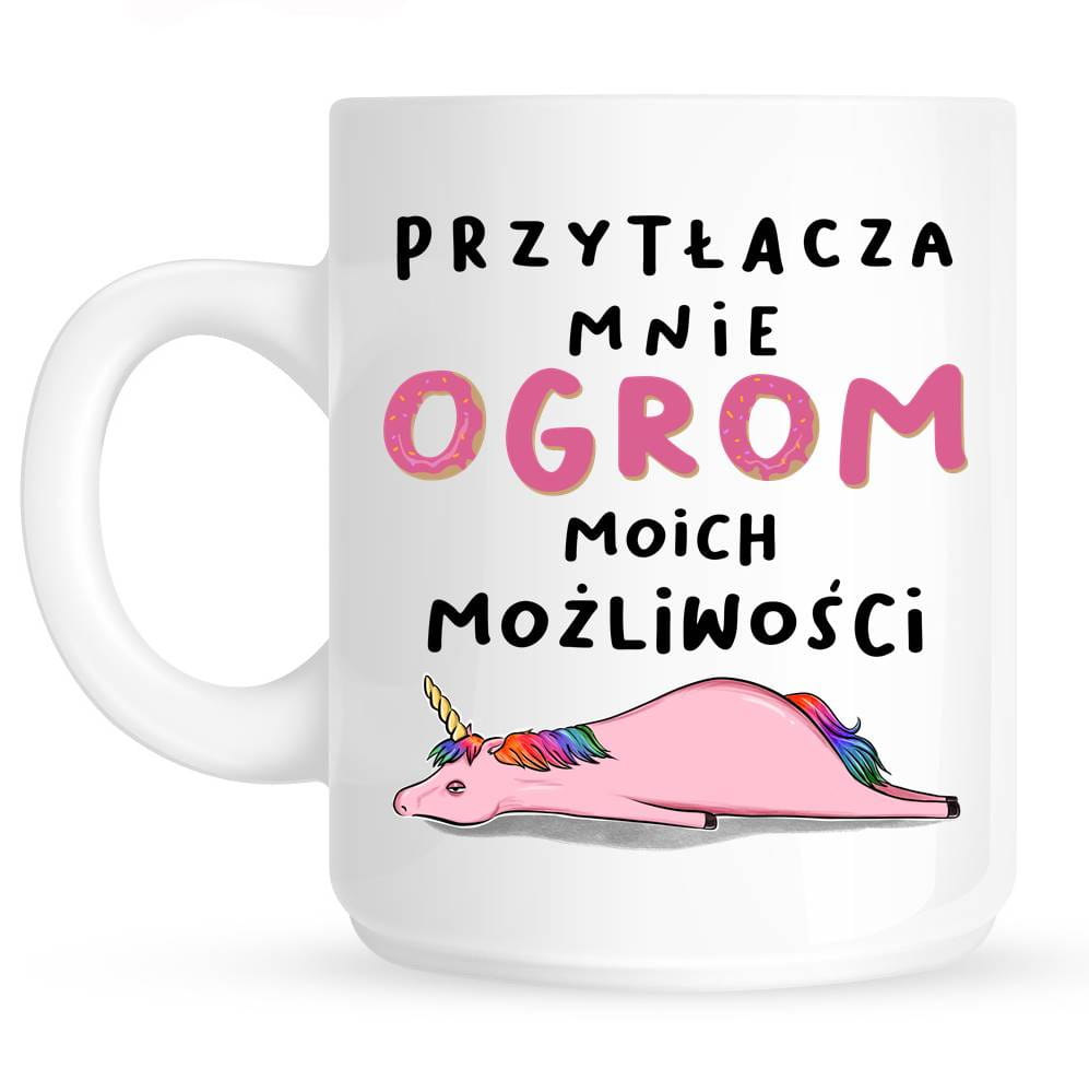 kubek z śmiesznym nadrukiem na prezent