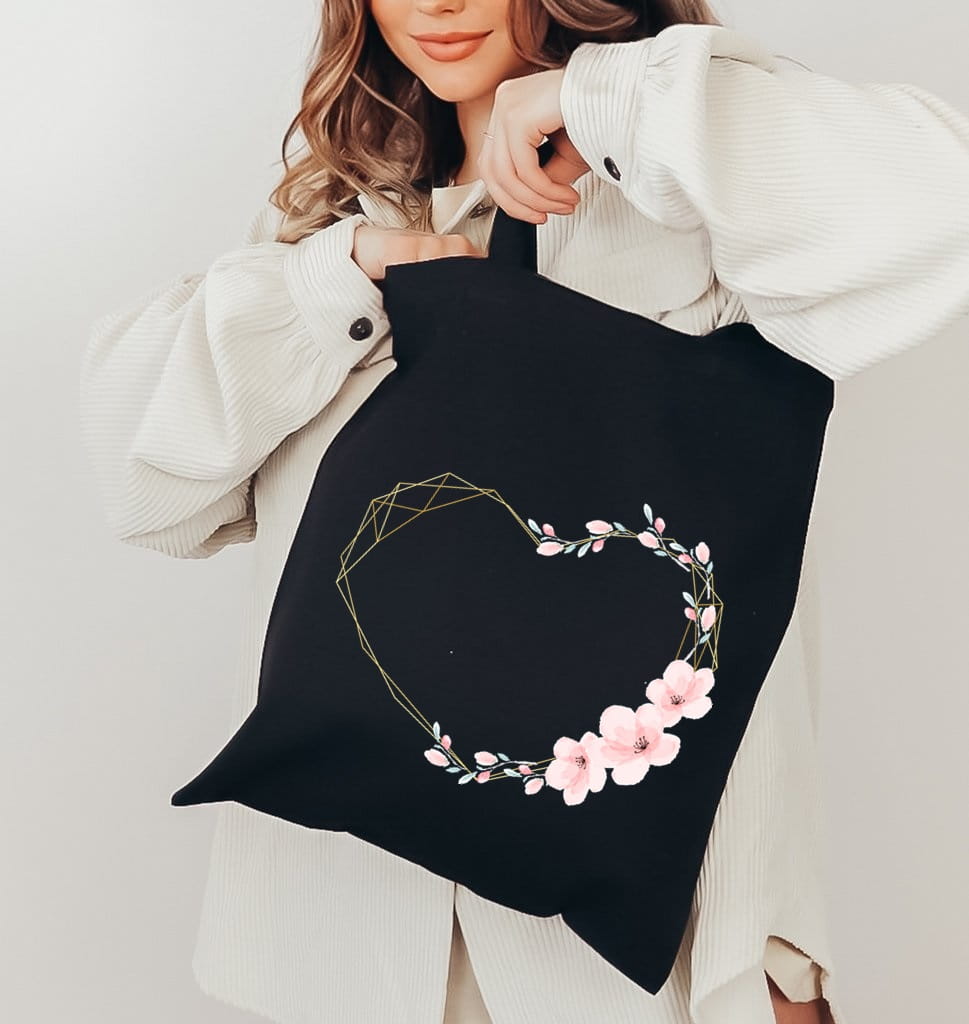 Torba bawełniana czarna na zakupy