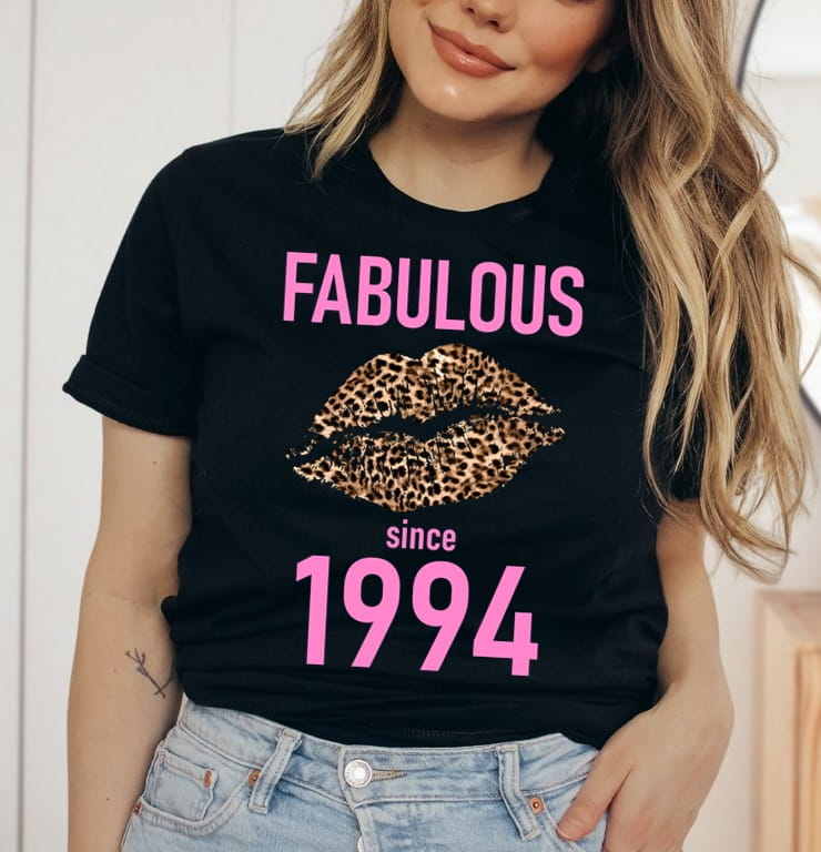 damska koszulka na 30 PANTERKA FABULOUS SINCE 1994