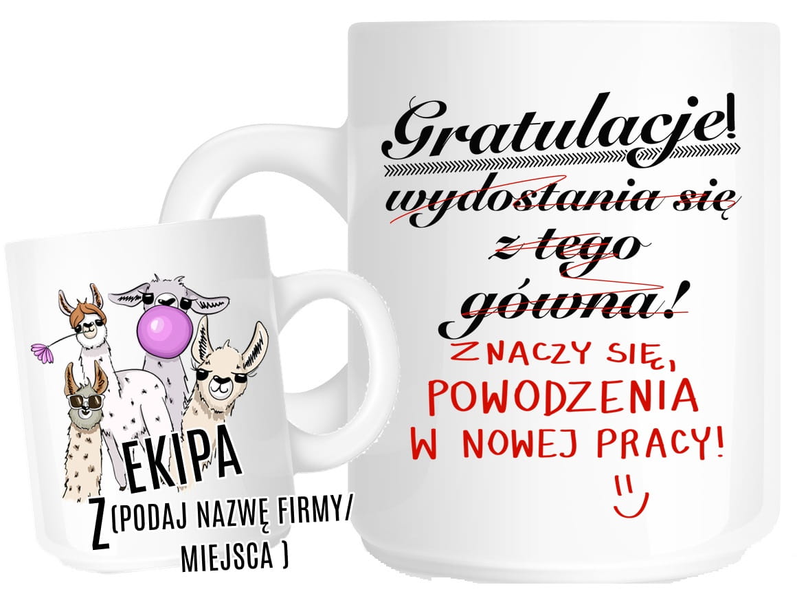 Kubek na pożegnanie z pracy