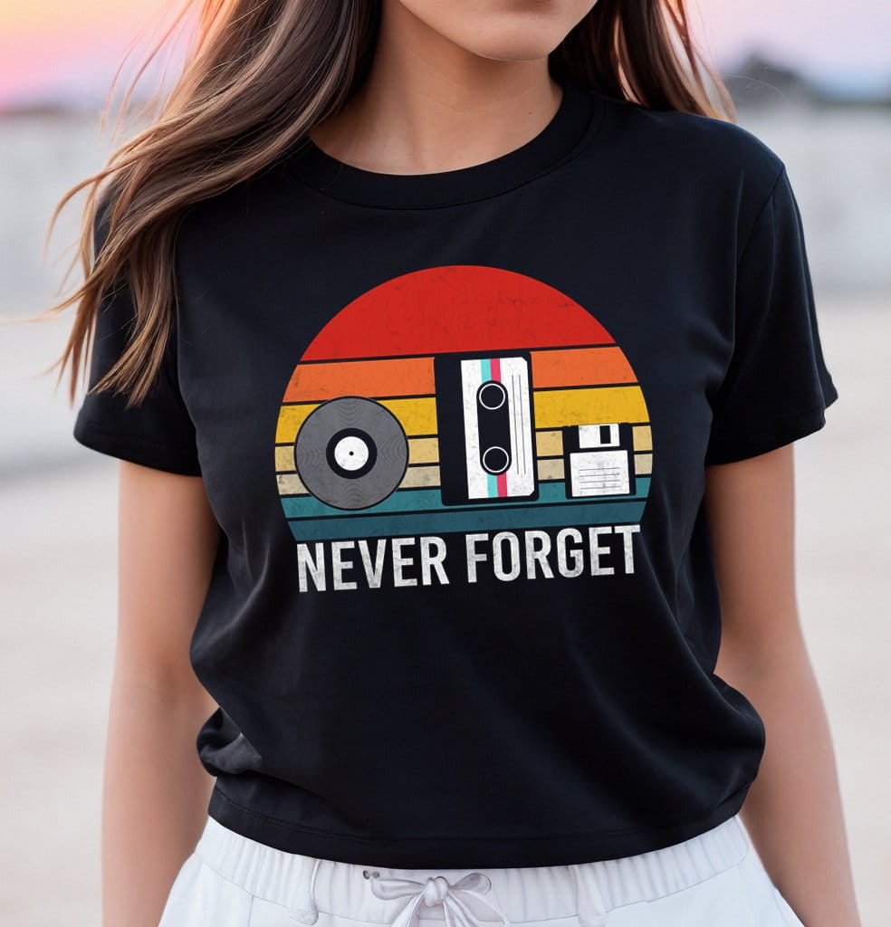 fajna damska koszulka na lato never forget