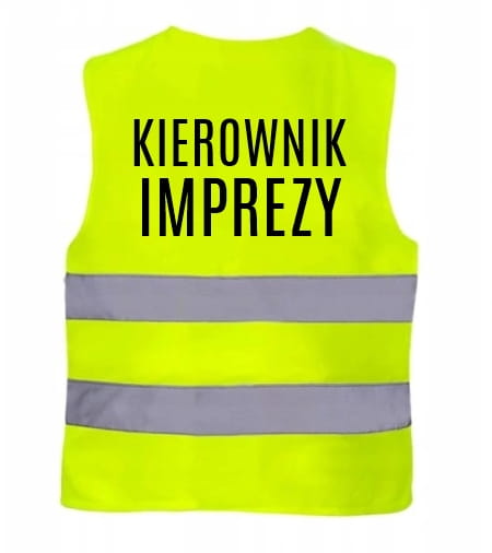 KAMIZELKA ODBLASKOWA IMPREZOWA - KIEROWNIK IMPREZY