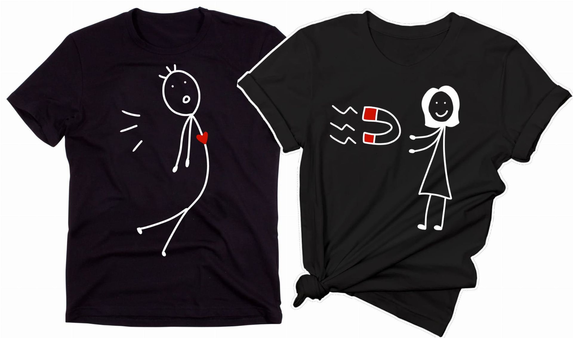 zestaw koszulek dla pary ludziki