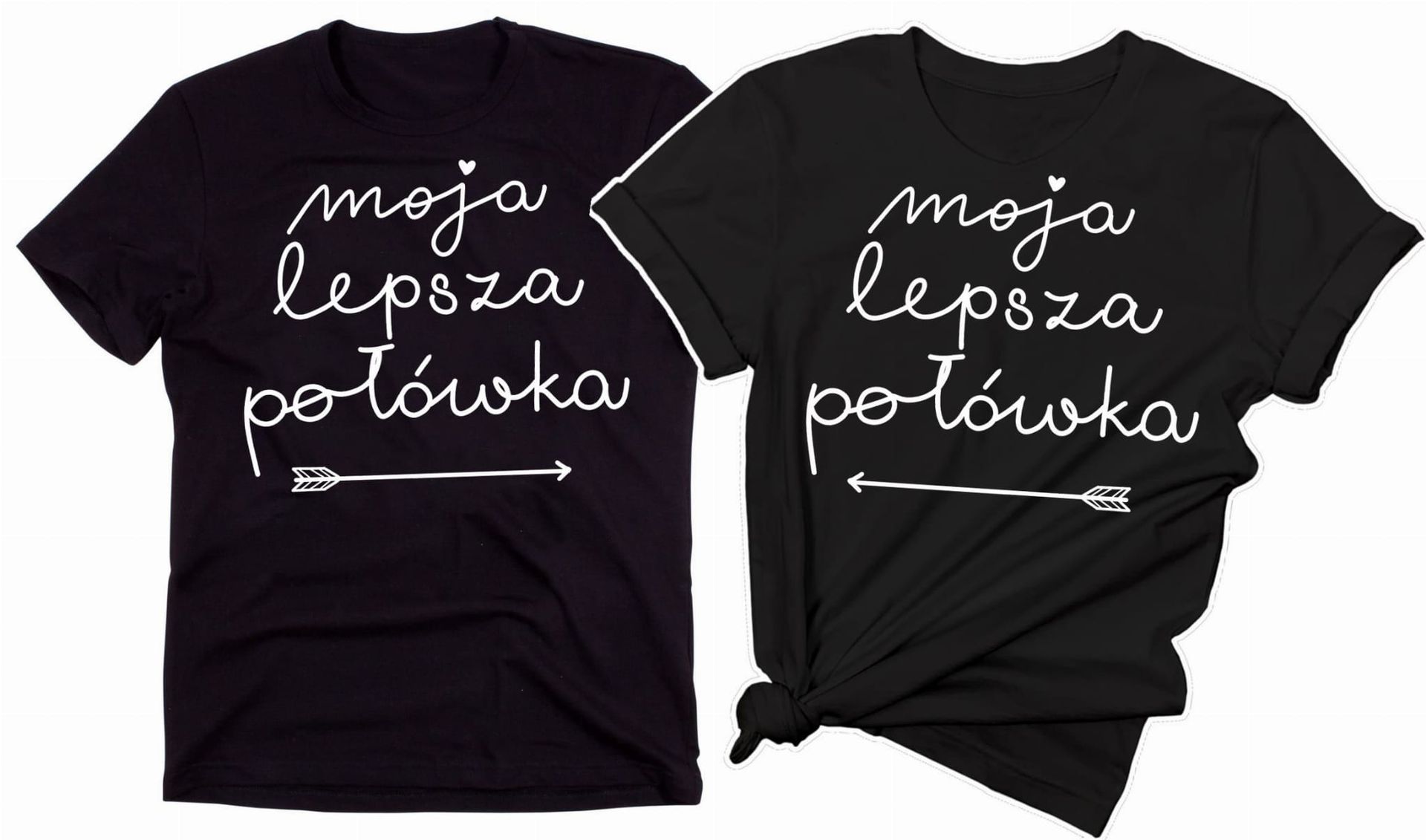 zestaw koszulek dla pary moja lepsza połówka