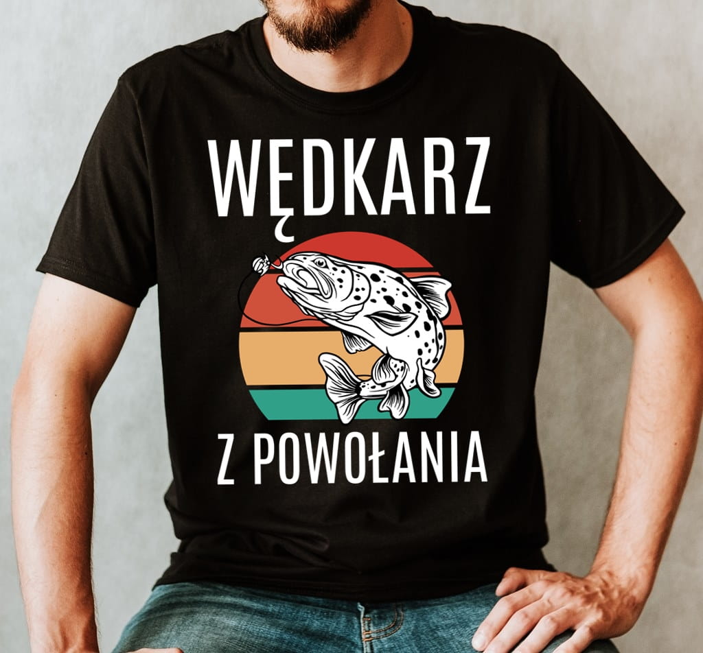WĘDKARZ Z POWOŁANIA - KOSZULKA DLA WĘDKARZA