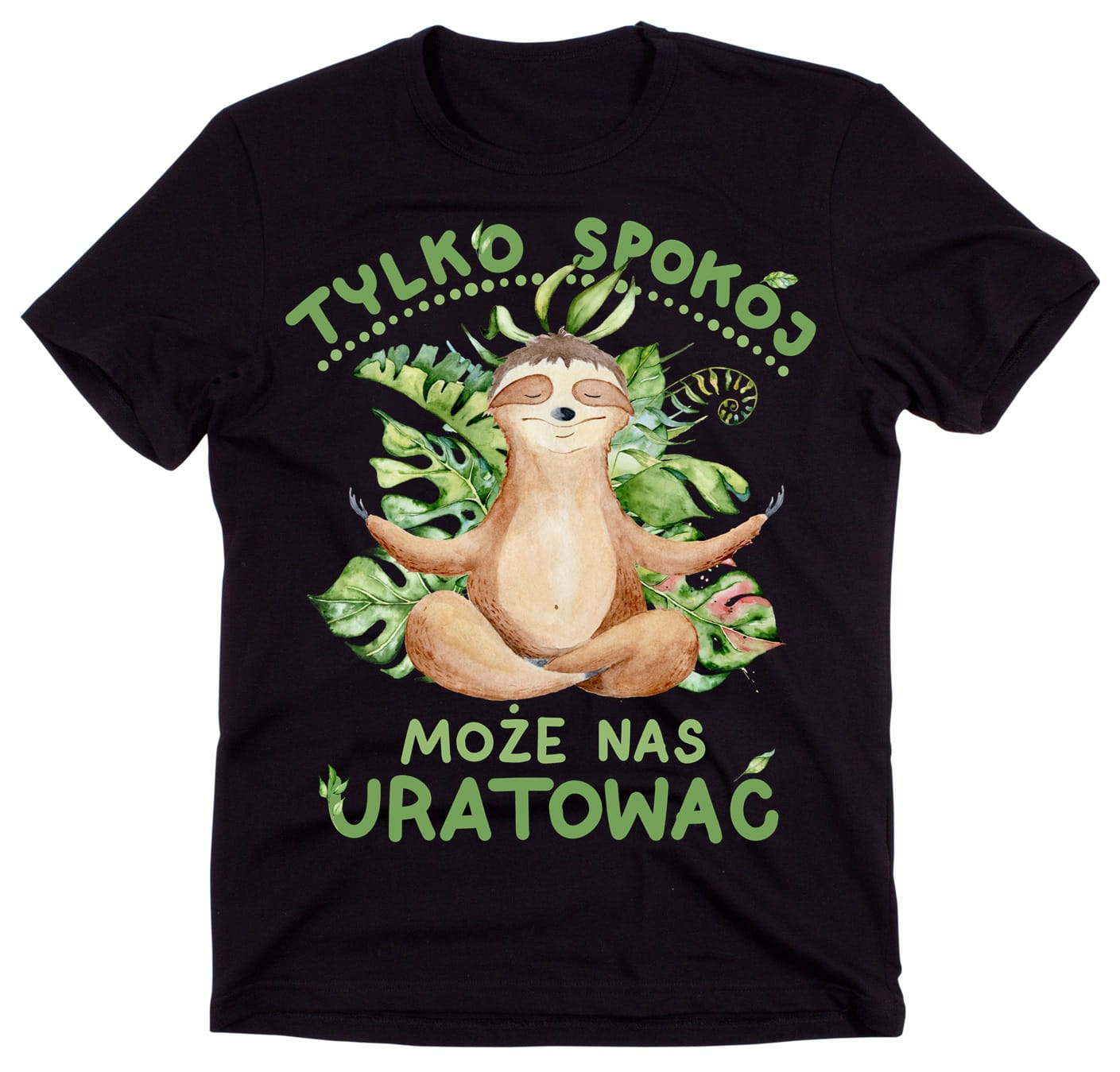 Koszulka męska tylko spokój może nas uratować